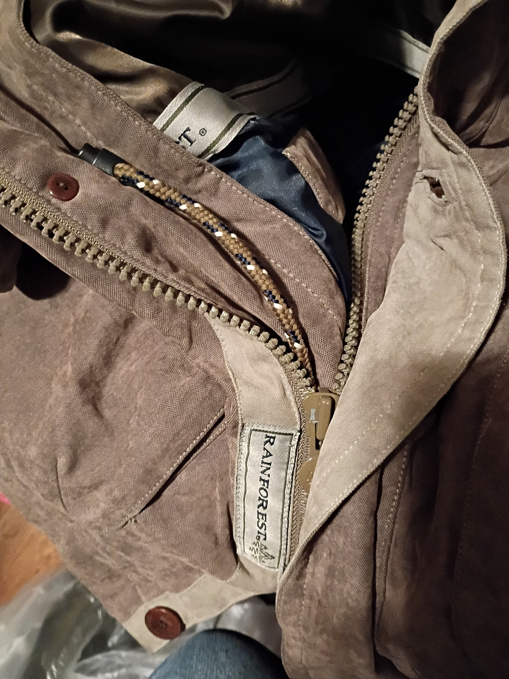 Rainforest Men's Brown Waxed Canvas Jacket